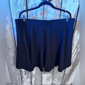 Hanna Nikole Skort Size 22W Black NWT Side Pocket